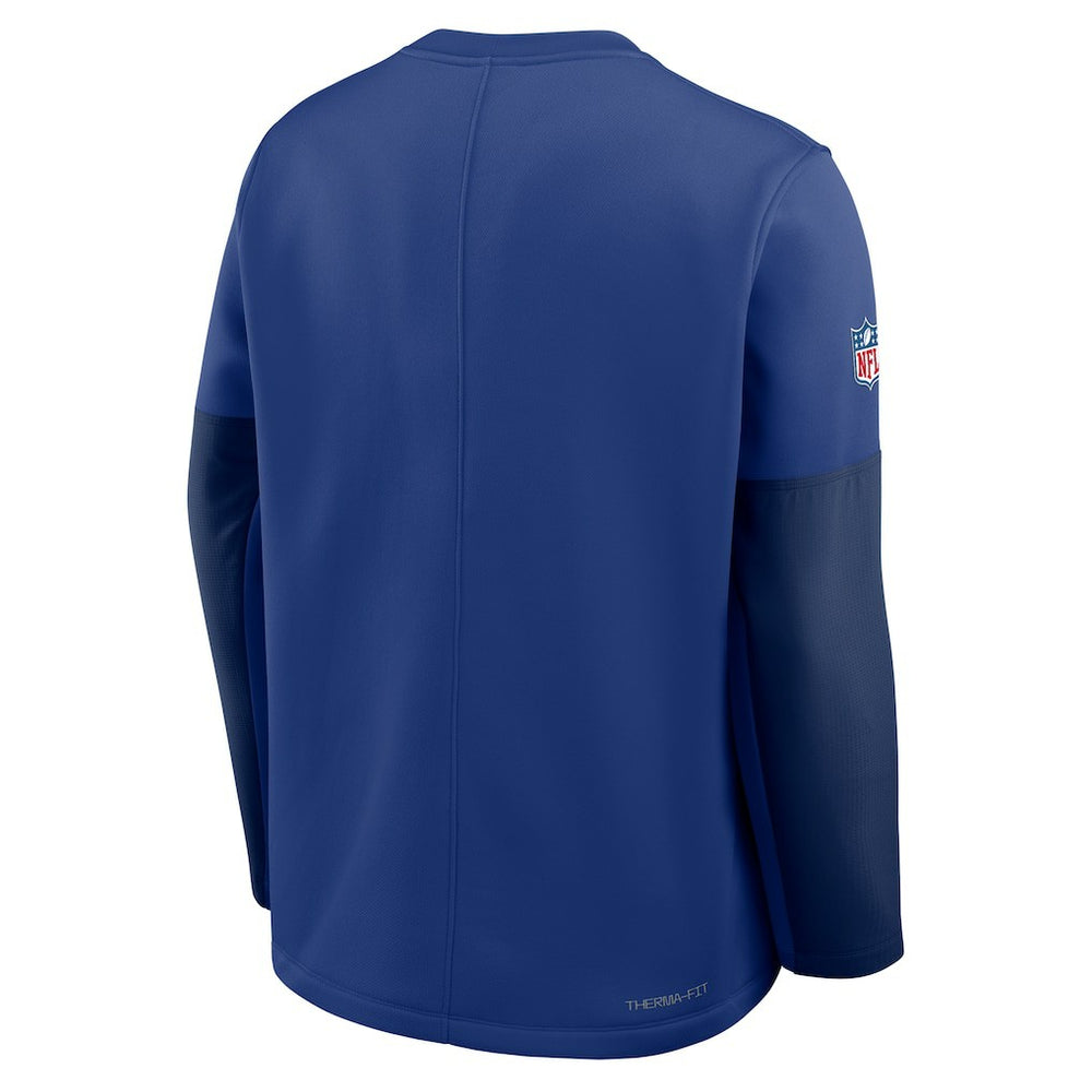 New York Giants Nike Sideline Coach Therma-FIT Long Sleeve T-Shirt