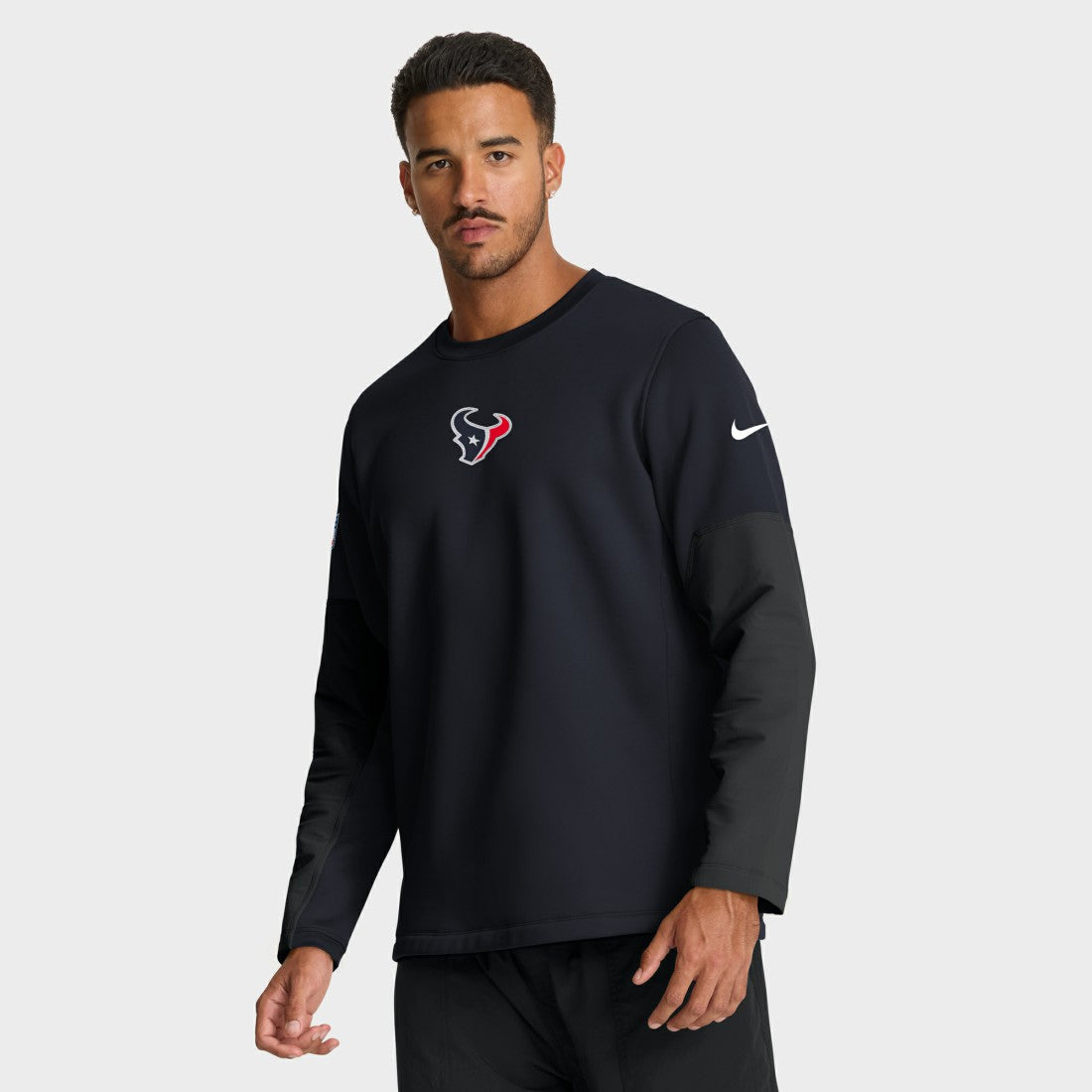 Houston Texans Nike Sideline Coach Therma-FIT Long Sleeve T-Shirt