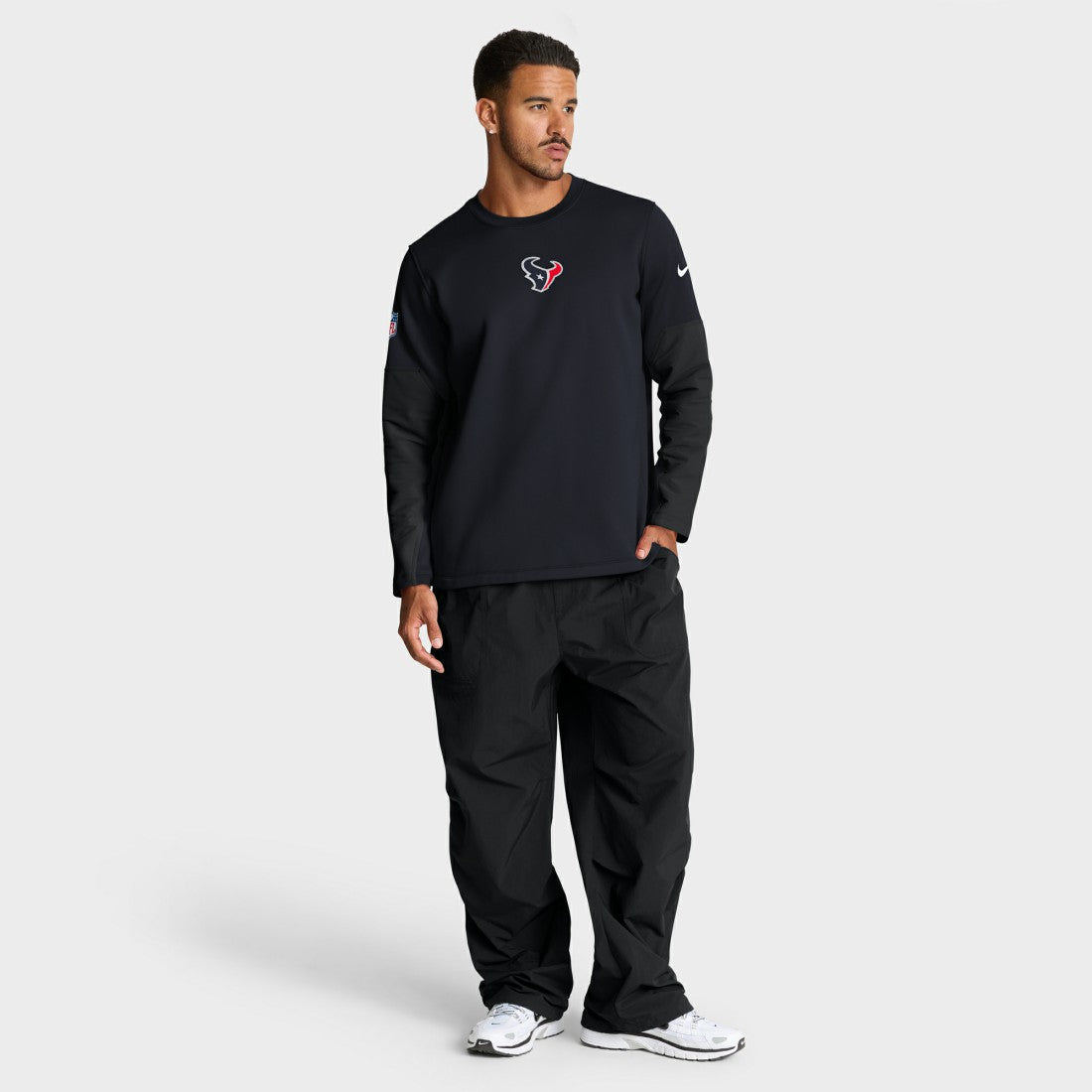 Houston Texans Nike Sideline Coach Therma-FIT Long Sleeve T-Shirt