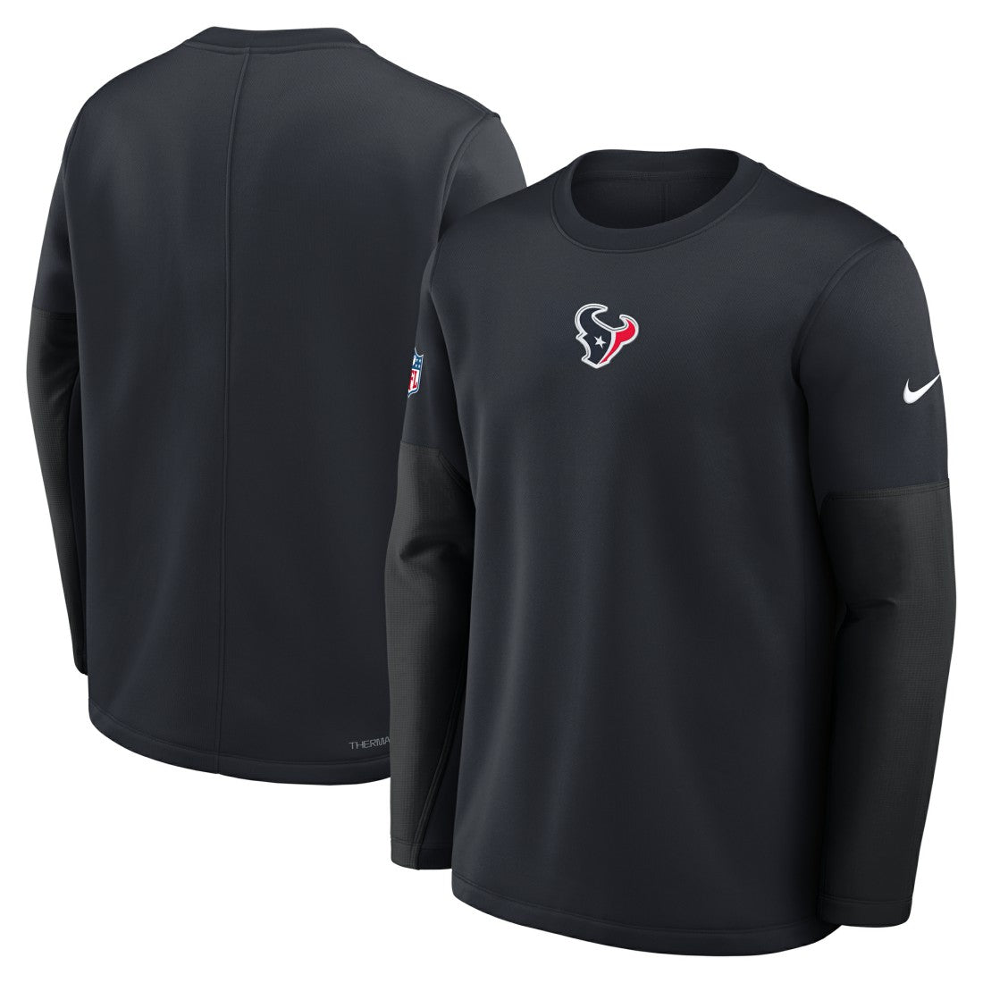 Houston Texans Nike Sideline Coach Therma-FIT Long Sleeve T-Shirt