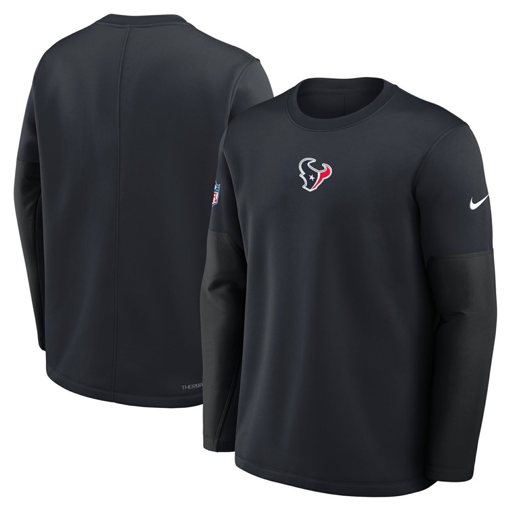 Houston Texans Nike Sideline Coach Therma-FIT Long Sleeve T-Shirt