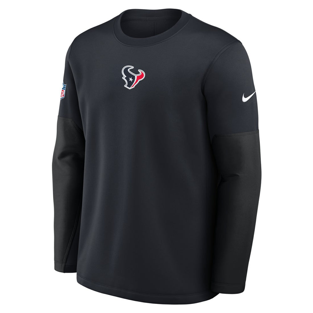 Houston Texans Nike Sideline Coach Therma-FIT Long Sleeve T-Shirt