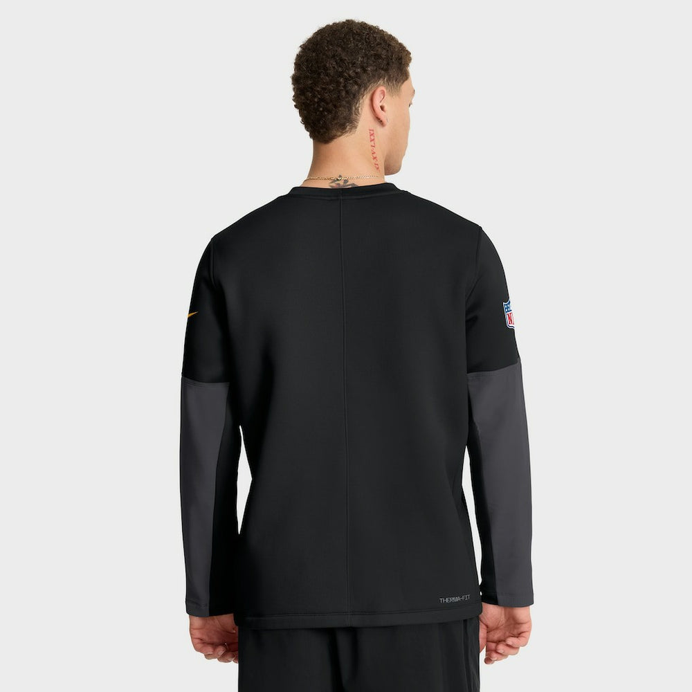 Pittsburgh Steelers Nike Sideline Coach Therma-FIT Long Sleeve T-Shirt