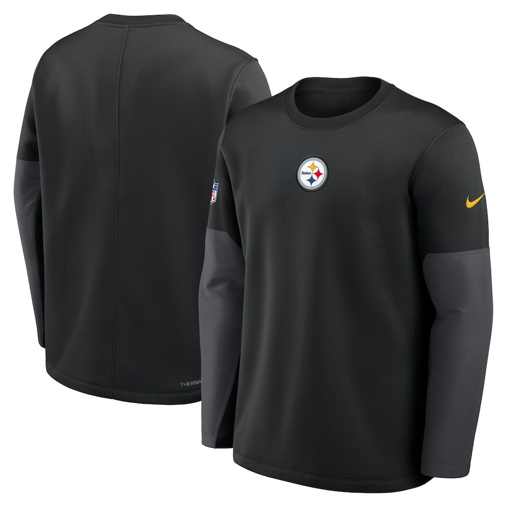 Pittsburgh Steelers Nike Sideline Coach Therma-FIT Long Sleeve T-Shirt