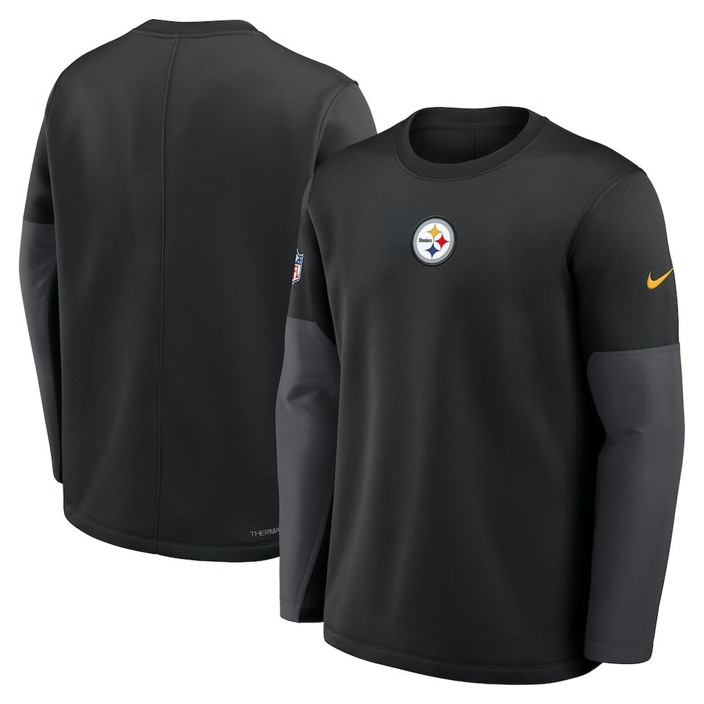 Pittsburgh Steelers Nike Sideline Coach Therma-FIT Long Sleeve T-Shirt