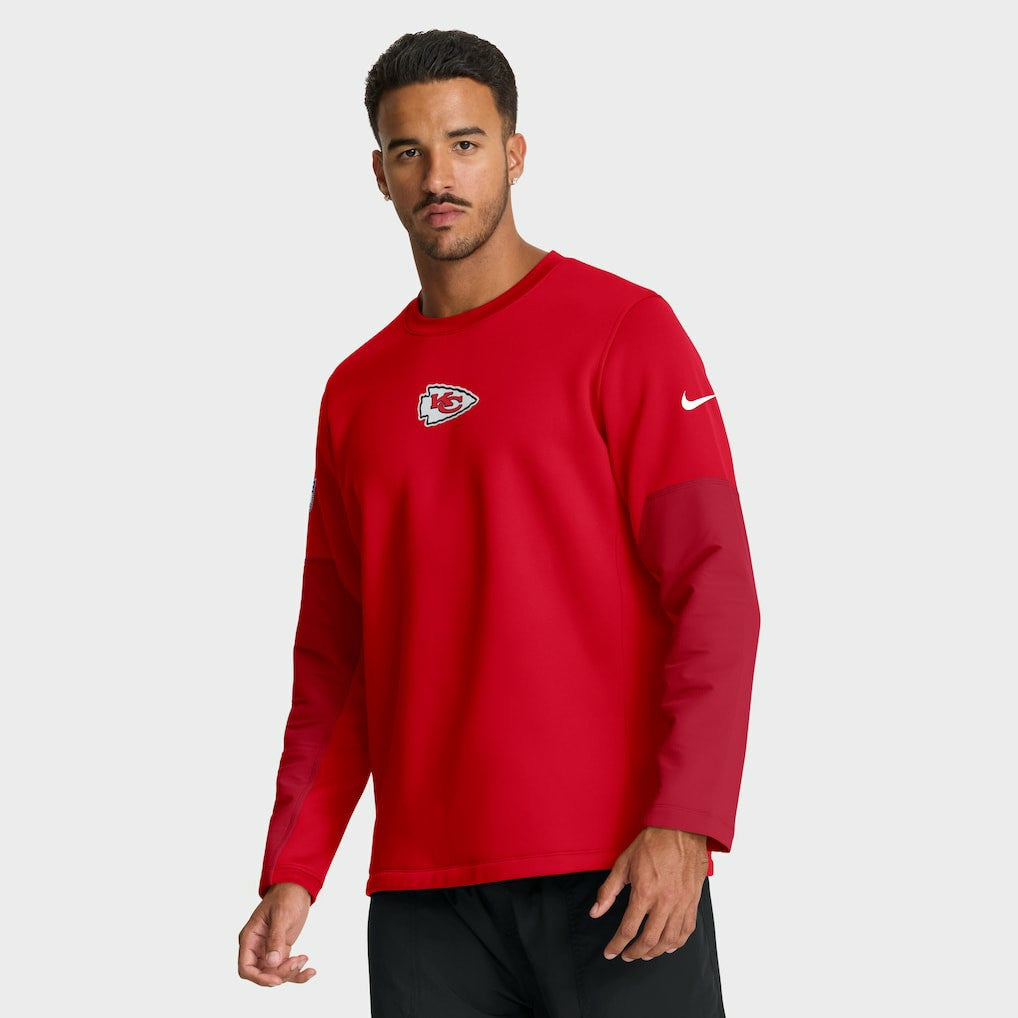 Kansas City Chiefs Nike Sideline Coach Therma-FIT Long Sleeve T-Shirt