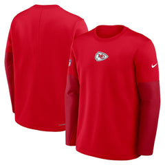 Kansas City Chiefs Nike Sideline Coach Therma-FIT Long Sleeve T-Shirt