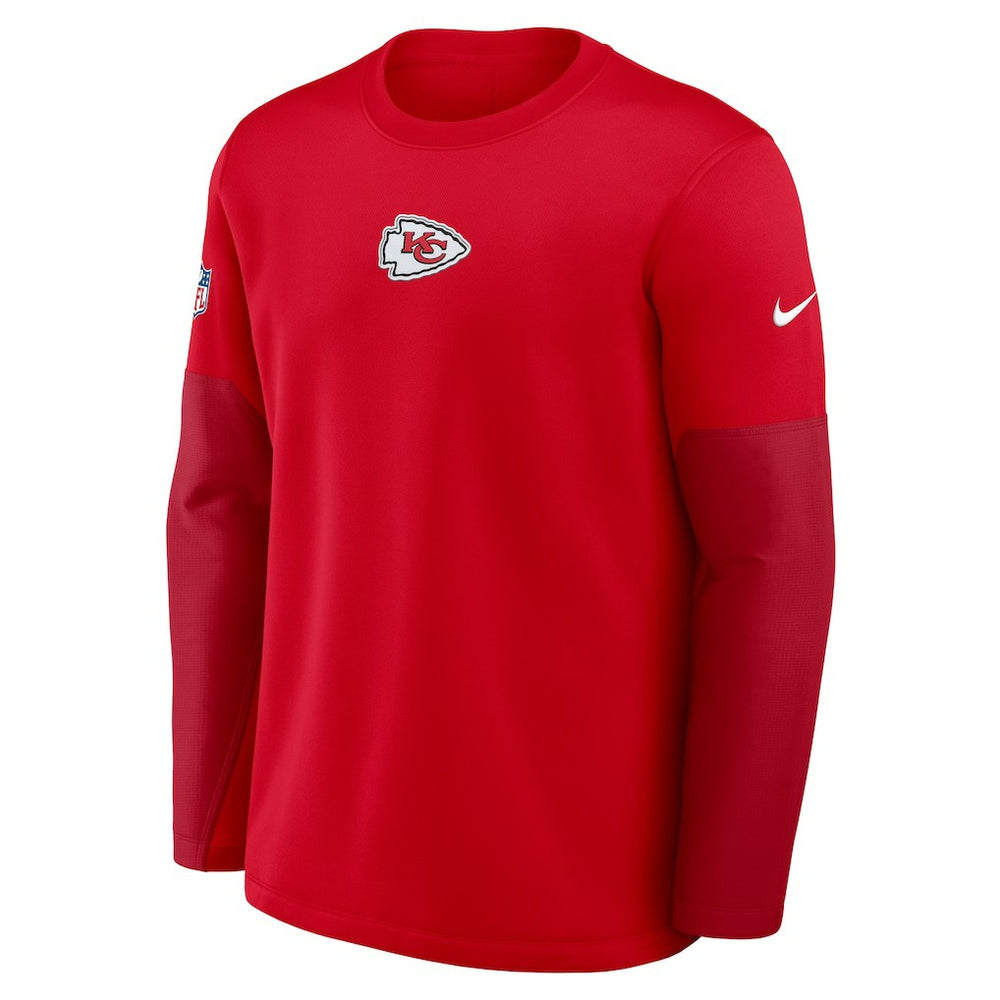 Kansas City Chiefs Nike Sideline Coach Therma-FIT Long Sleeve T-Shirt