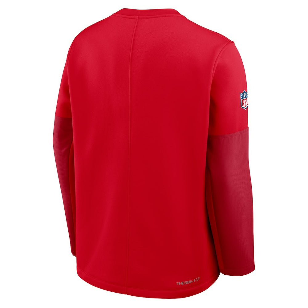 Kansas City Chiefs Nike Sideline Coach Therma-FIT Long Sleeve T-Shirt