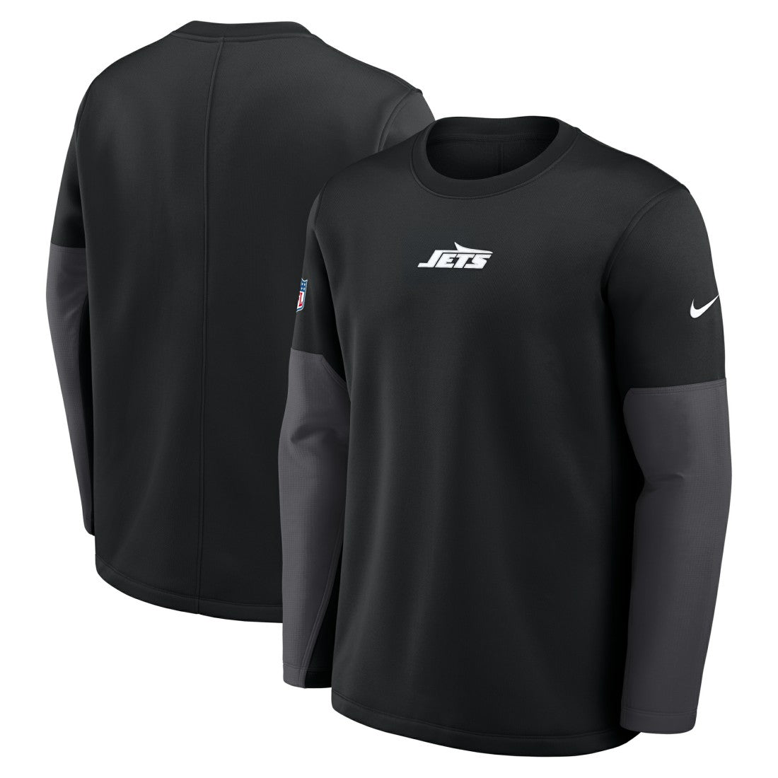 New York Jets Nike Sideline Coach Therma-FIT Long Sleeve T-Shirt