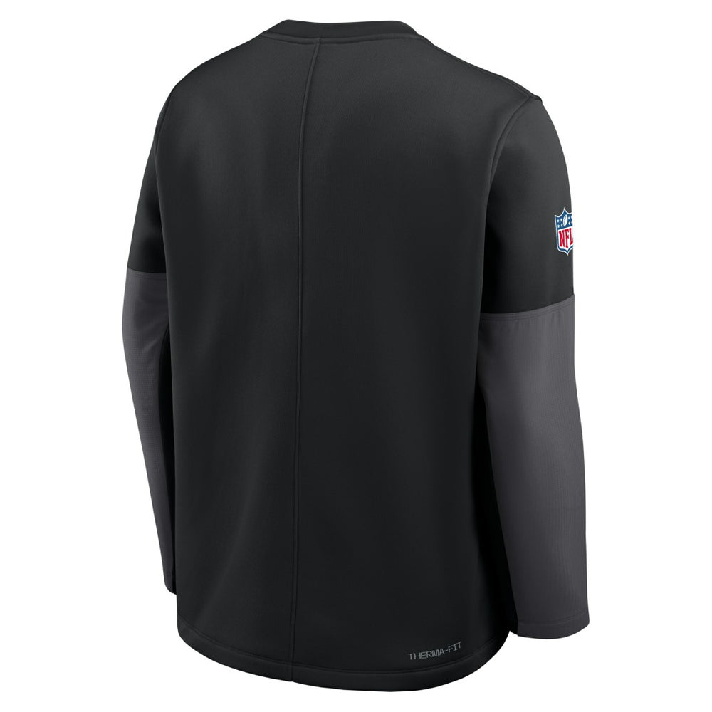 New York Jets Nike Sideline Coach Therma-FIT Long Sleeve T-Shirt
