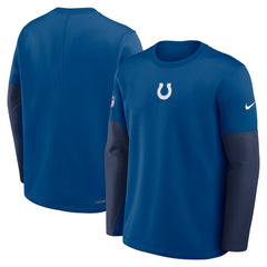 Indianapolis Colts Nike Sideline Coach Therma-FIT Long Sleeve T-Shirt