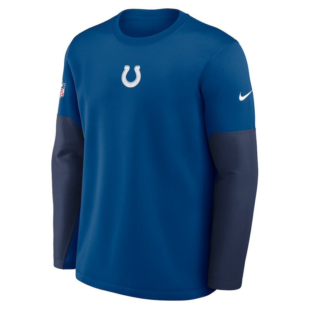 Indianapolis Colts Nike Sideline Coach Therma-FIT Long Sleeve T-Shirt