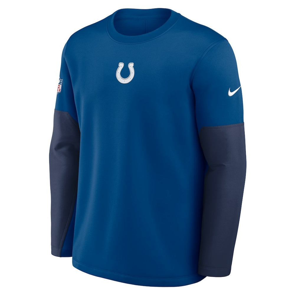 Indianapolis Colts Nike Sideline Coach Therma-FIT Long Sleeve T-Shirt