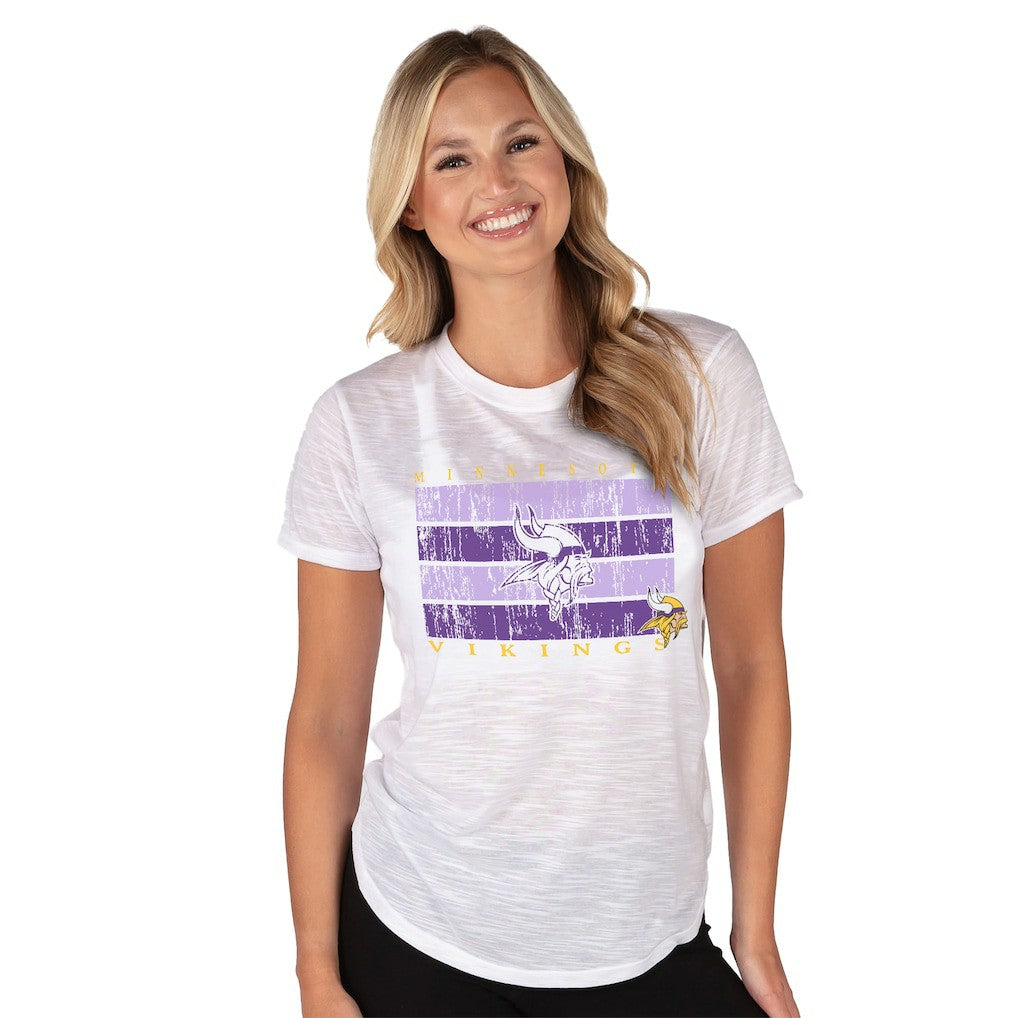 Minnesota Vikings  Concepts Sport Women's Infuse Lightweight Slub Knit Top