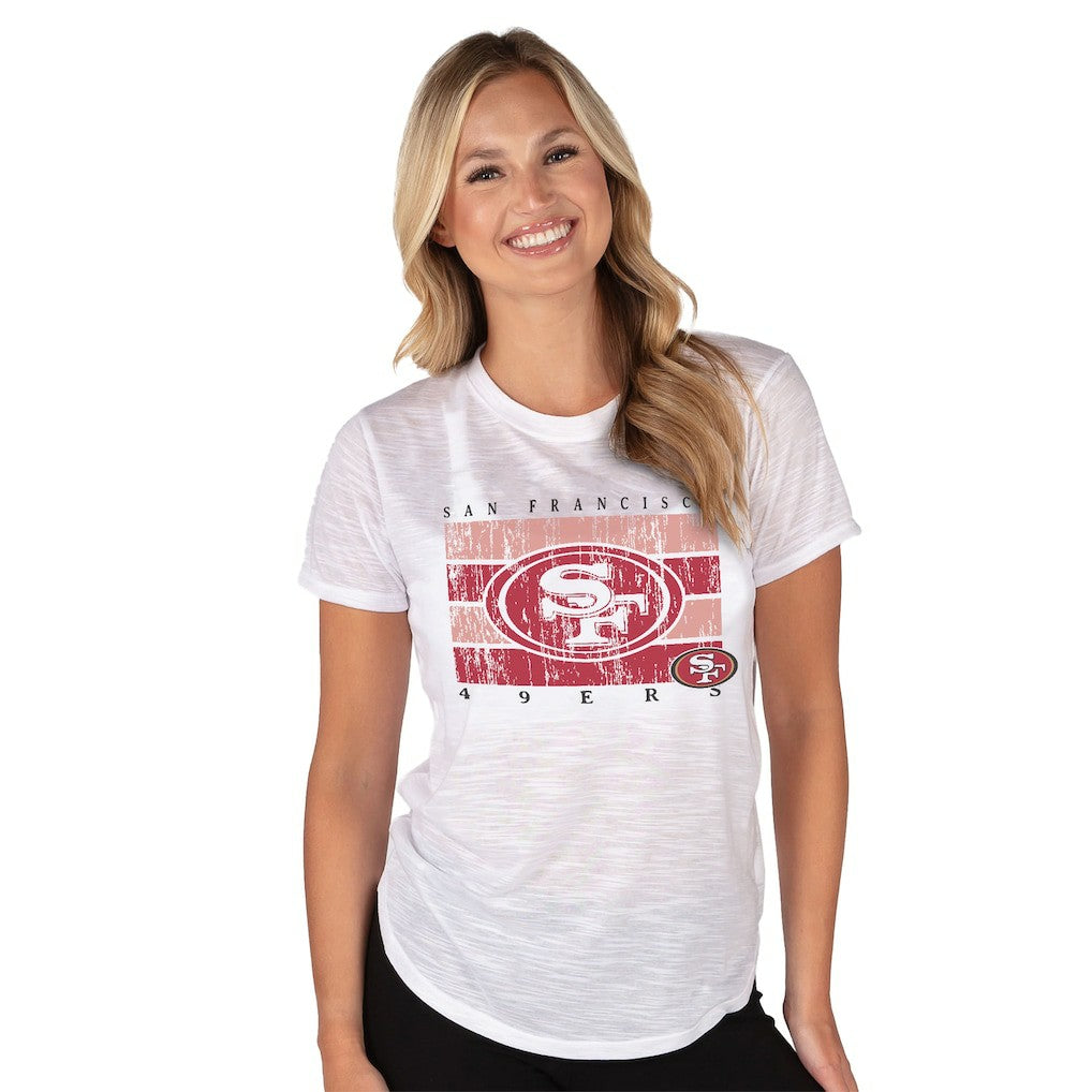 San Francisco 49ers  Concepts Sport Women's Infuse Lightweight Slub Knit Top