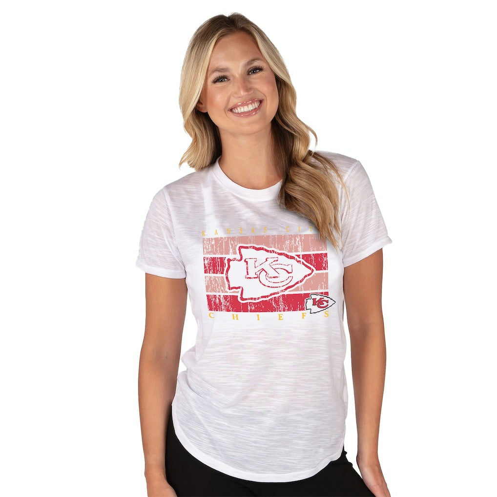 Kansas City Chiefs  Concepts Sport Women's Infuse Lightweight Slub Knit Top