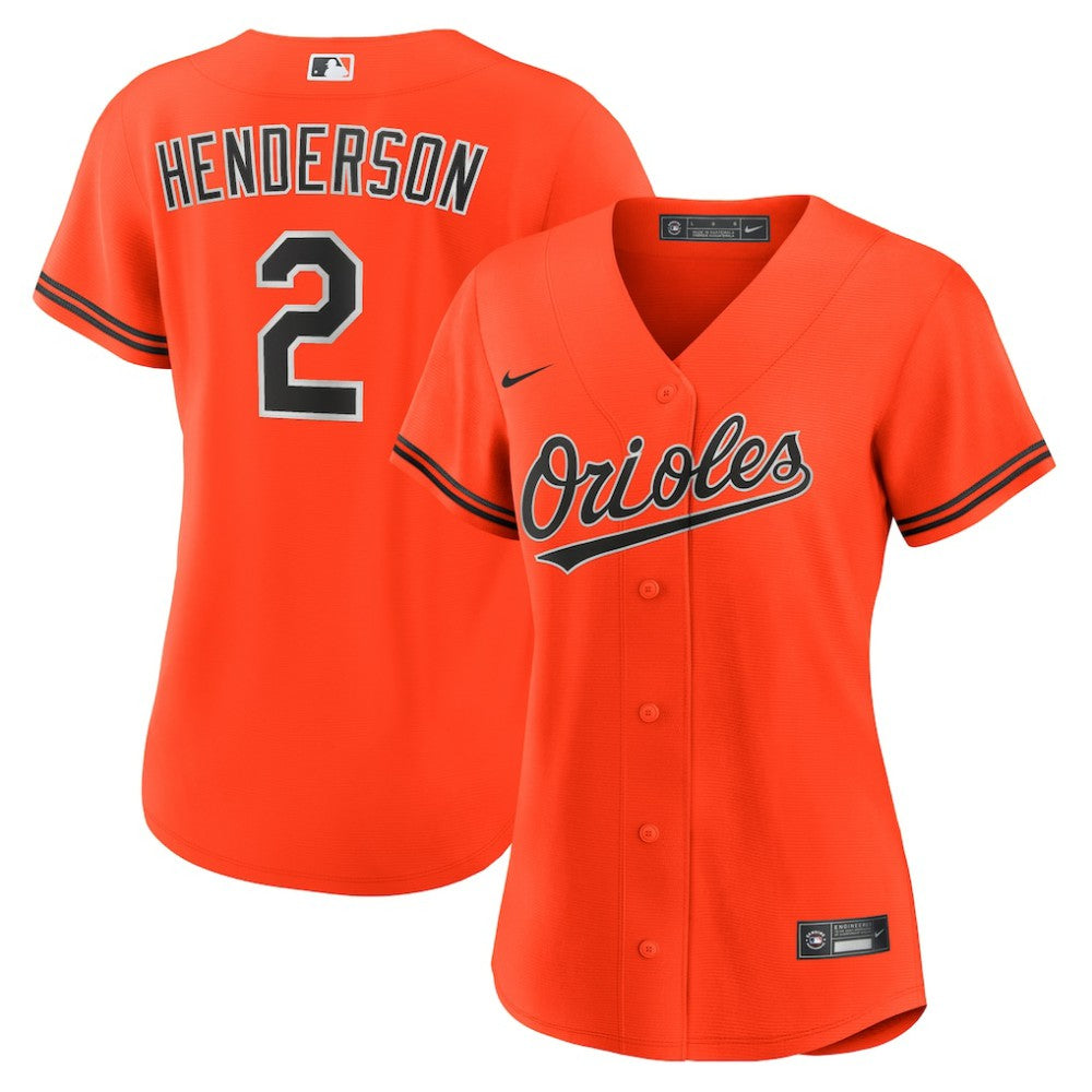 Gunnar Henderson Baltimore Orioles Nike Women's Alternate 2 Replica Jersey | MLB New