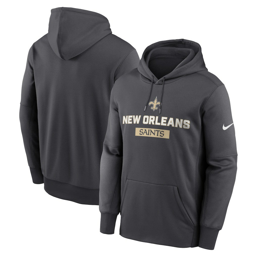 New Orleans Saints Nike Toss Sweep Performance Pullover Hoodie