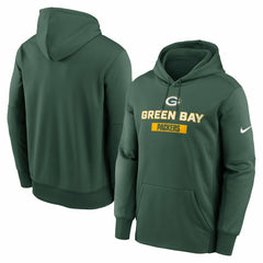 Green Bay Packers Nike Toss Sweep Performance Pullover Hoodie