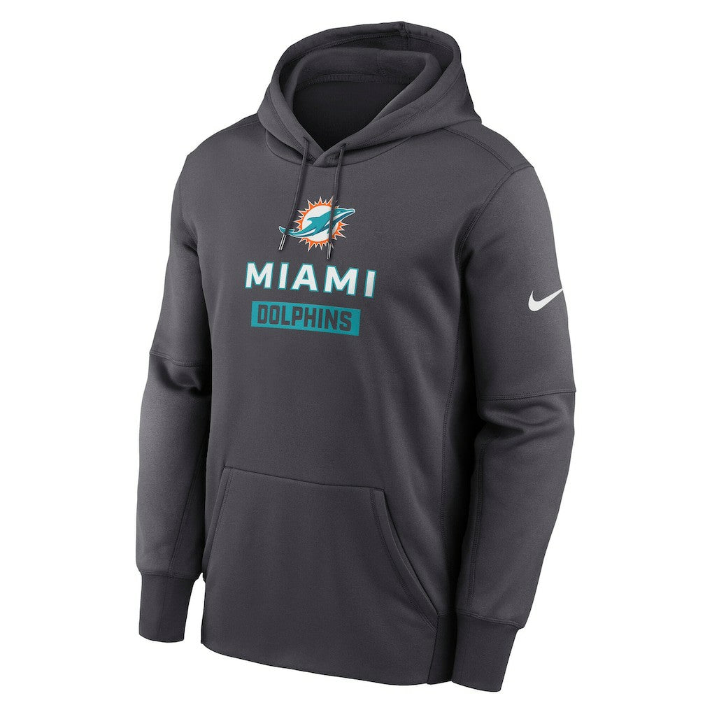 Miami Dolphins Nike Toss Sweep Performance Pullover Hoodie