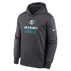 Miami Dolphins Nike Toss Sweep Performance Pullover Hoodie