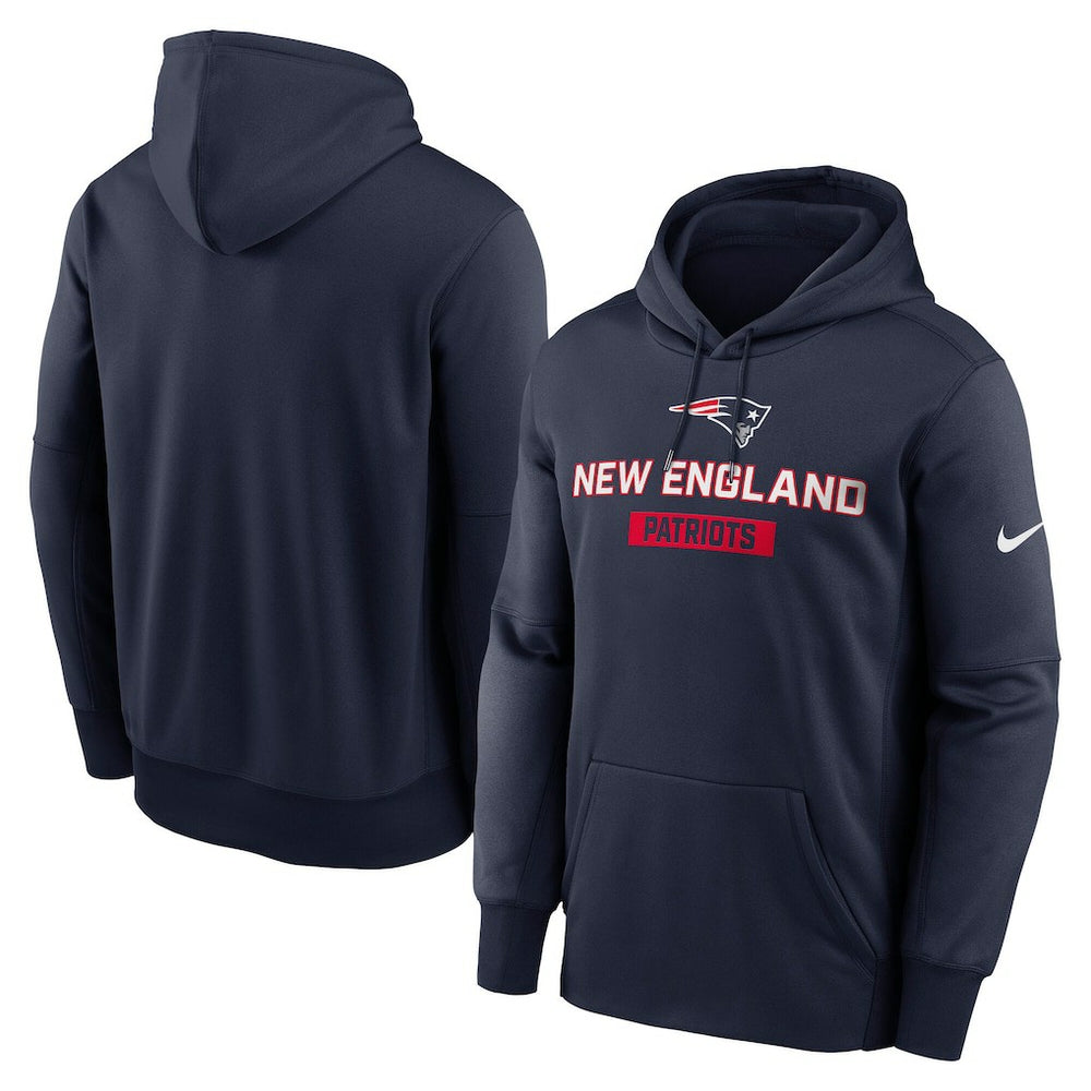 New England Patriots Nike Toss Sweep Performance Pullover Hoodie