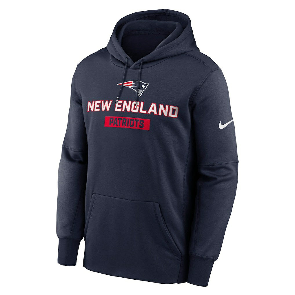 New England Patriots Nike Toss Sweep Performance Pullover Hoodie