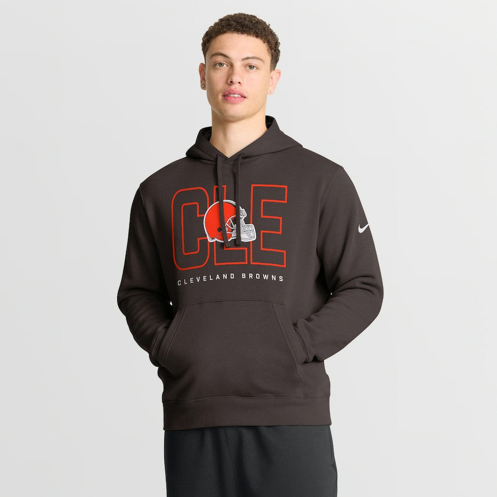 Cleveland Browns Nike Busted Play Club Fleece Pullover Hoodie