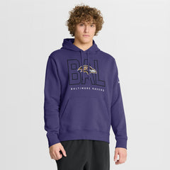 Baltimore Ravens Nike Busted Play Club Fleece Pullover Hoodie