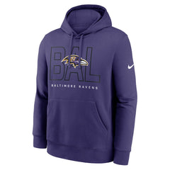 Baltimore Ravens Nike Busted Play Club Fleece Pullover Hoodie