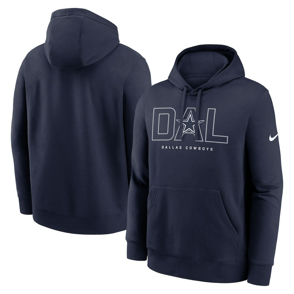 Dallas Cowboys Nike Busted Play Club Fleece Pullover Hoodie