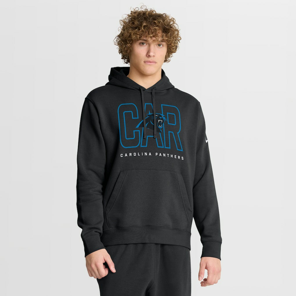 Carolina Panthers Nike Busted Play Club Fleece Pullover Hoodie