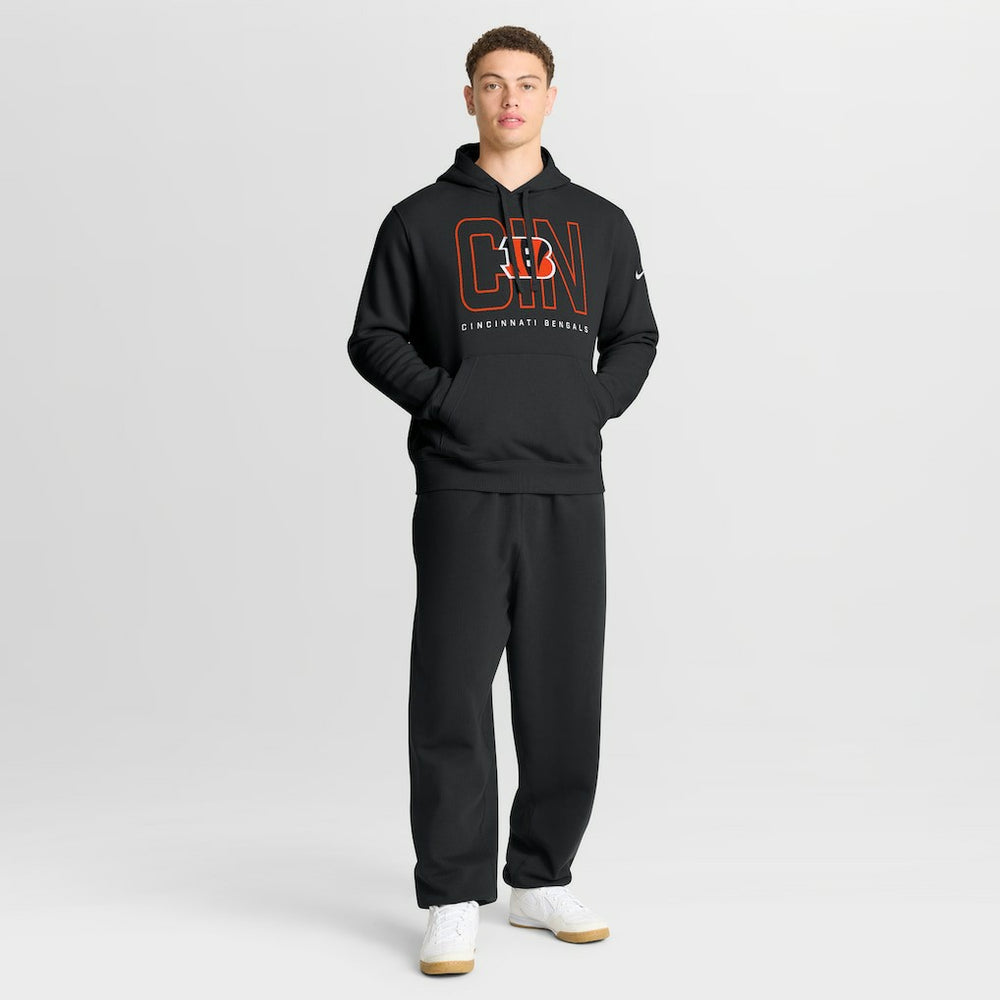 Cincinnati Bengals Nike Busted Play Club Fleece Pullover Hoodie
