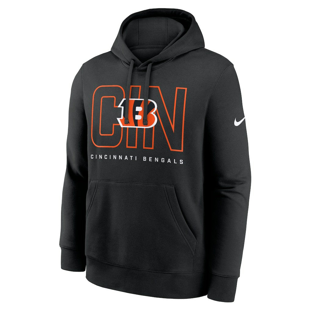 Cincinnati Bengals Nike Busted Play Club Fleece Pullover Hoodie
