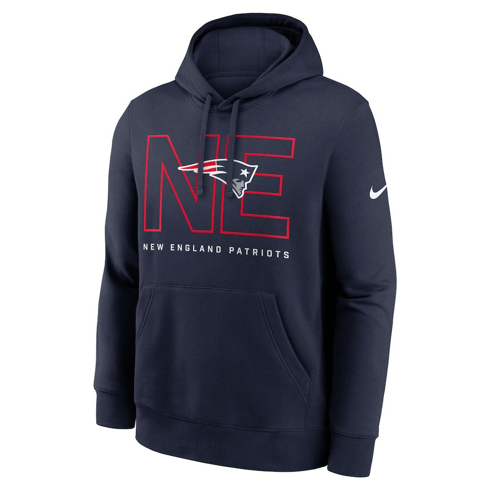 New England Patriots Nike Busted Play Club Fleece Pullover Hoodie