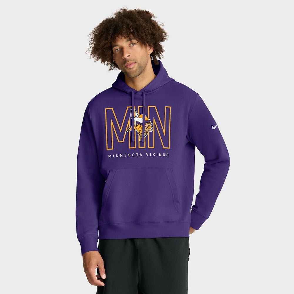 Minnesota Vikings Nike Busted Play Club Fleece Pullover Hoodie