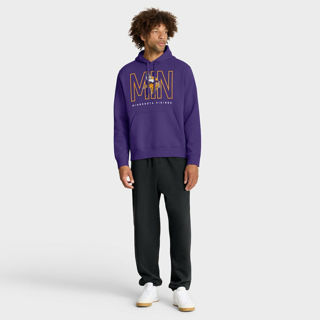 Minnesota Vikings Nike Busted Play Club Fleece Pullover Hoodie