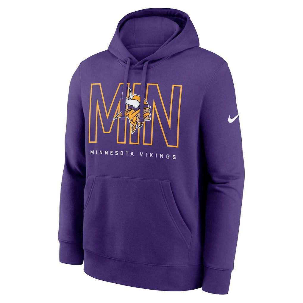 Minnesota Vikings Nike Busted Play Club Fleece Pullover Hoodie