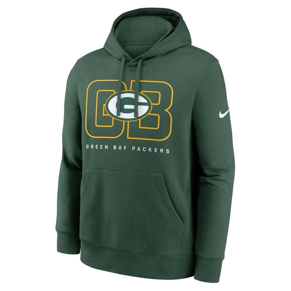 Green Bay Packers Nike Busted Play Club Fleece Pullover Hoodie