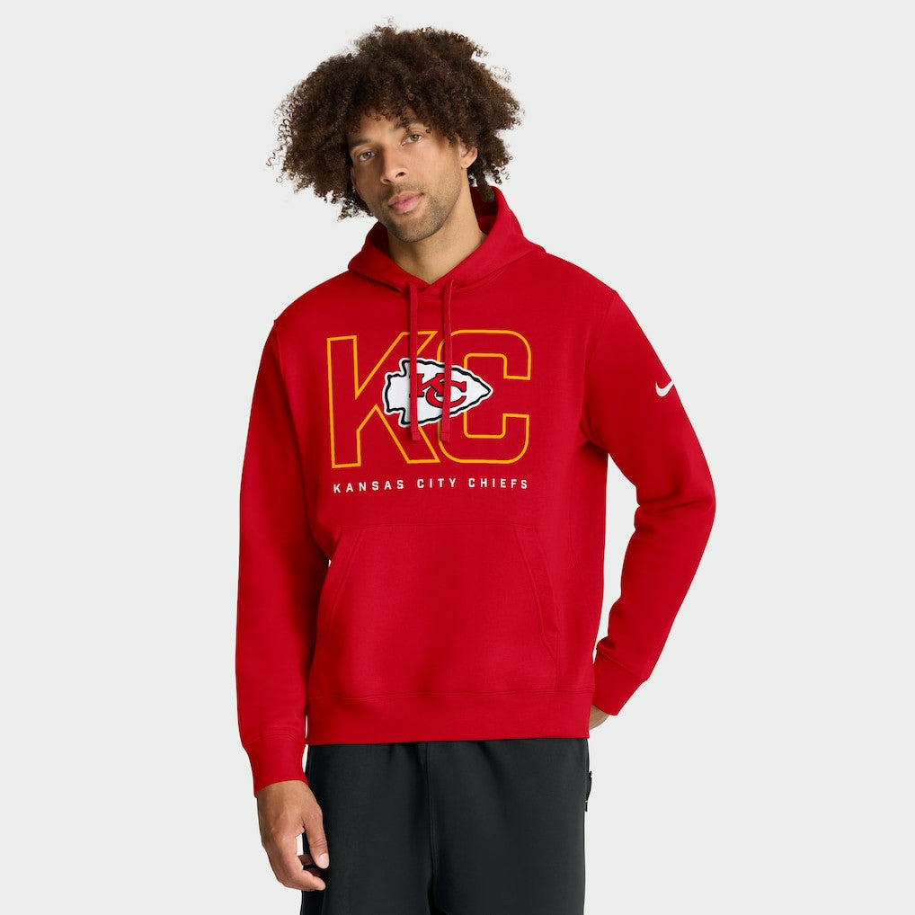 Kansas City Chiefs Nike Busted Play Club Fleece Pullover Hoodie