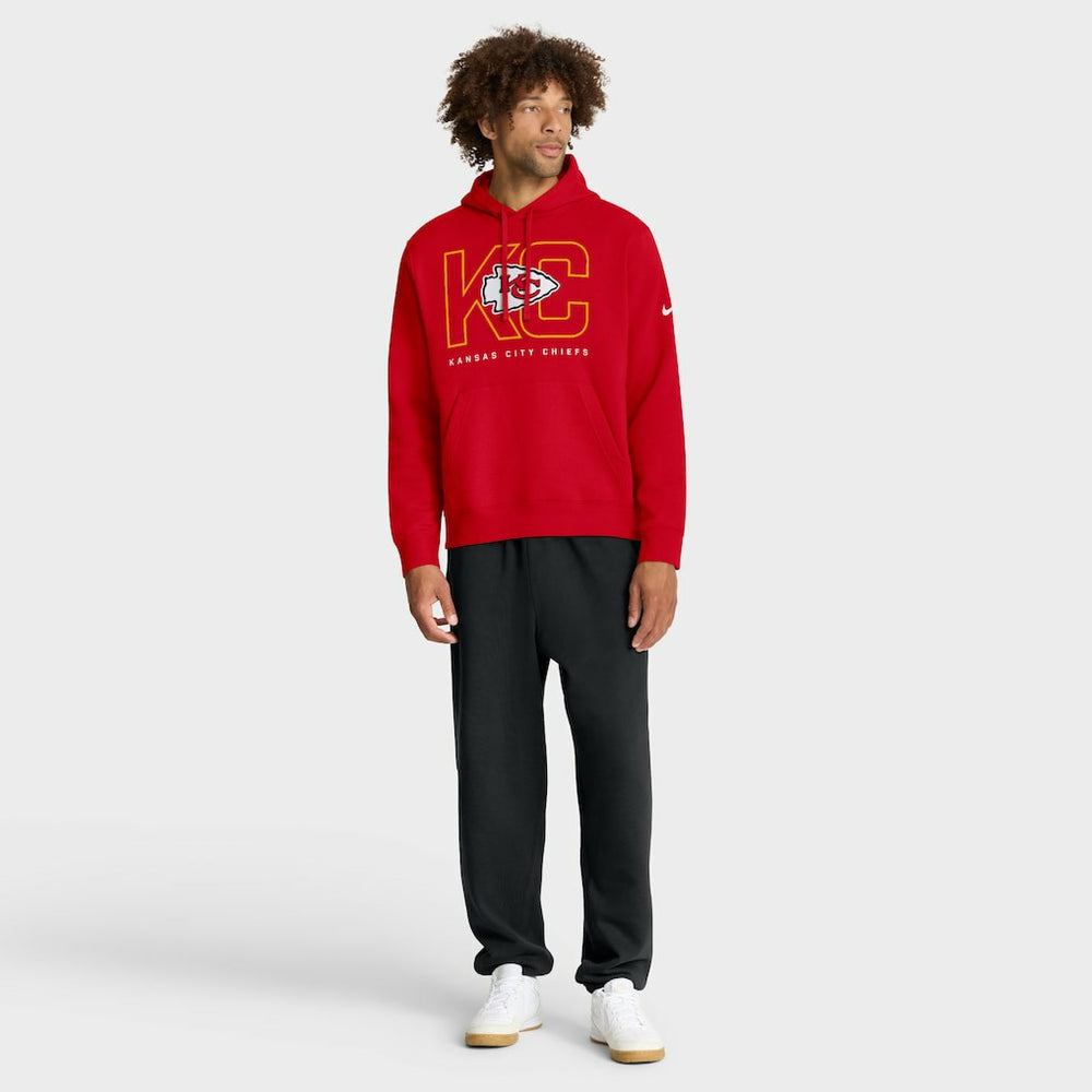 Kansas City Chiefs Nike Busted Play Club Fleece Pullover Hoodie
