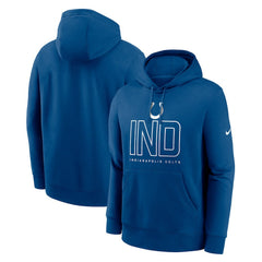 Indianapolis Colts Nike Busted Play Club Fleece Pullover Hoodie