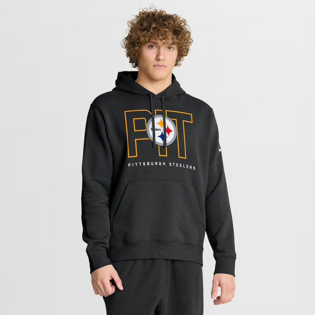 Pittsburgh Steelers Nike Busted Play Club Fleece Pullover Hoodie