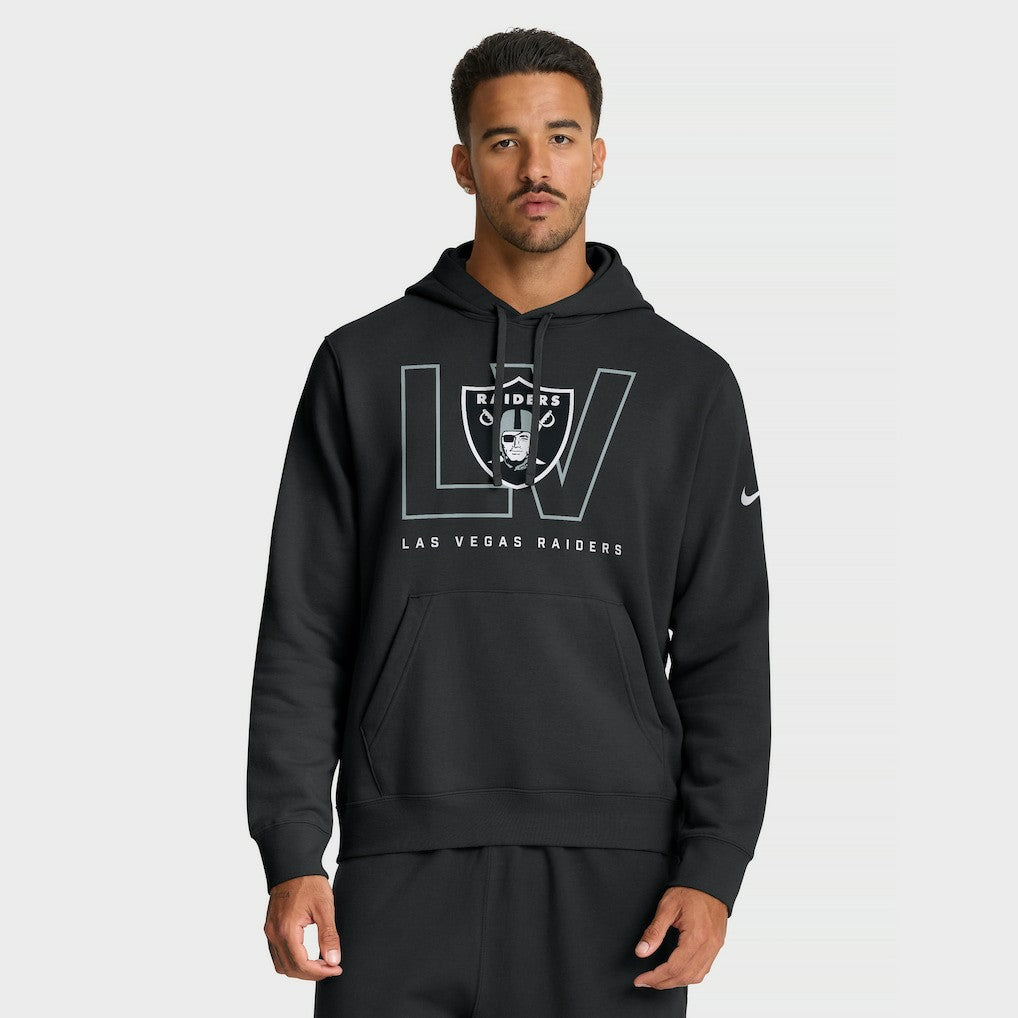 Las Vegas Raiders Nike Busted Play Club Fleece Pullover Hoodie