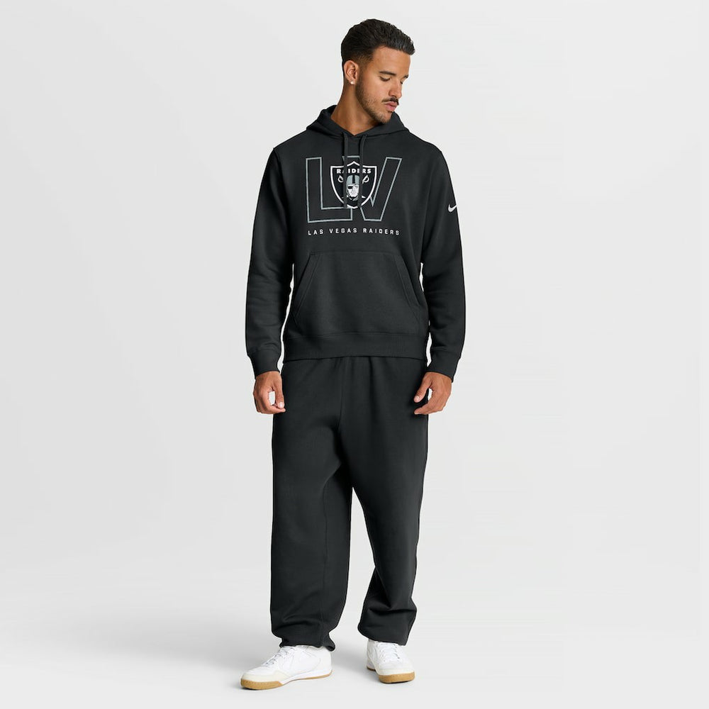 Las Vegas Raiders Nike Busted Play Club Fleece Pullover Hoodie
