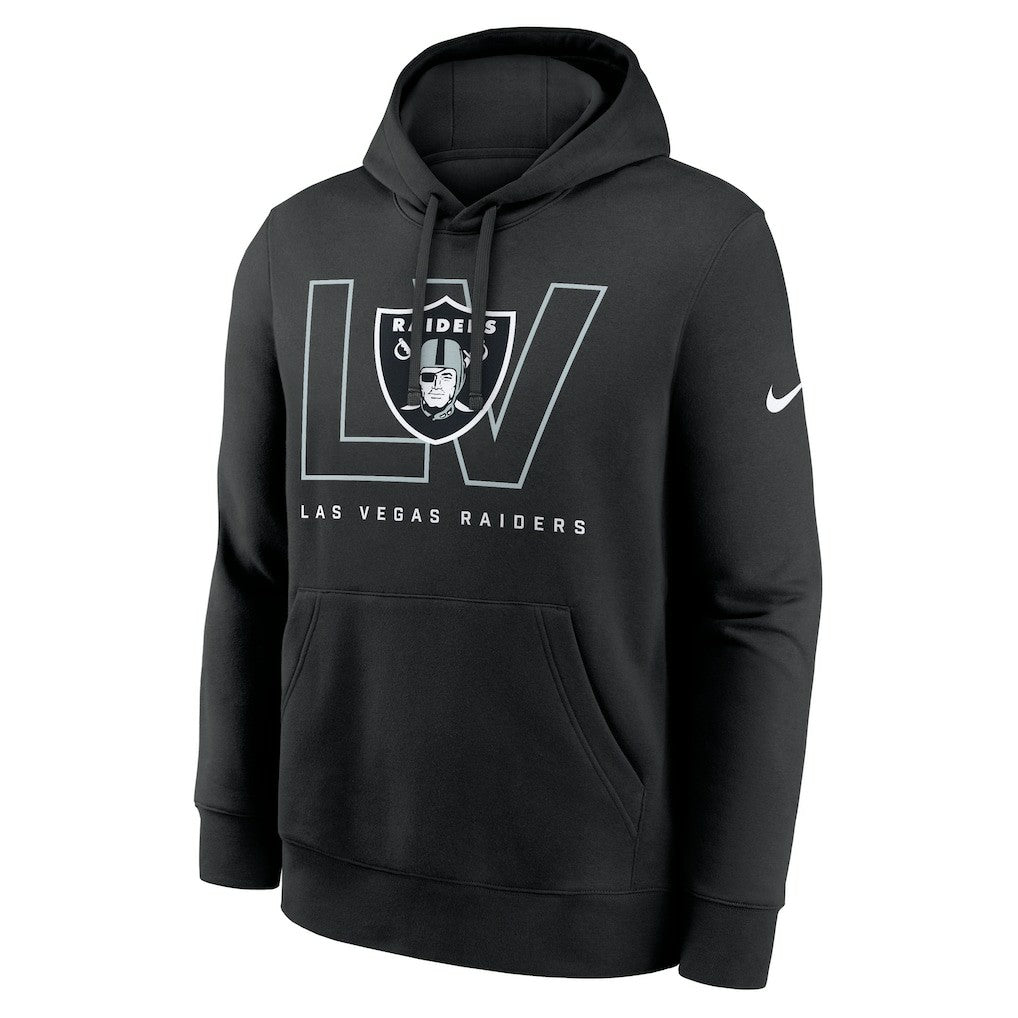 Las Vegas Raiders Nike Busted Play Club Fleece Pullover Hoodie