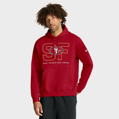 San Francisco 49ers Nike Busted Play Club Fleece Pullover Hoodie