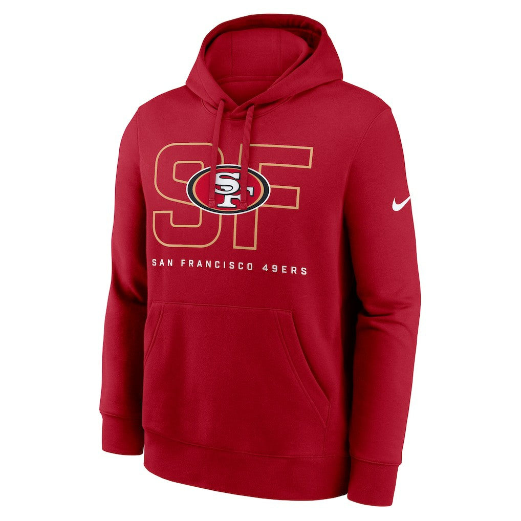 San Francisco 49ers Nike Busted Play Club Fleece Pullover Hoodie