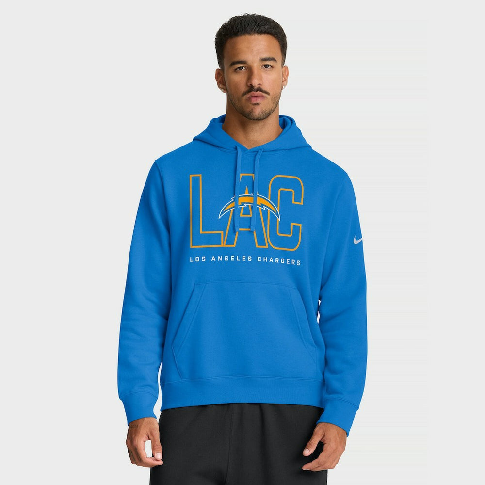 Los Angeles Chargers Nike Busted Play Club Fleece Pullover Hoodie